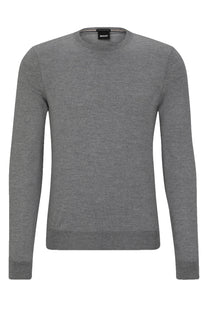 Botto-l Crew Neck Knitwear Medium Grey Boss Black