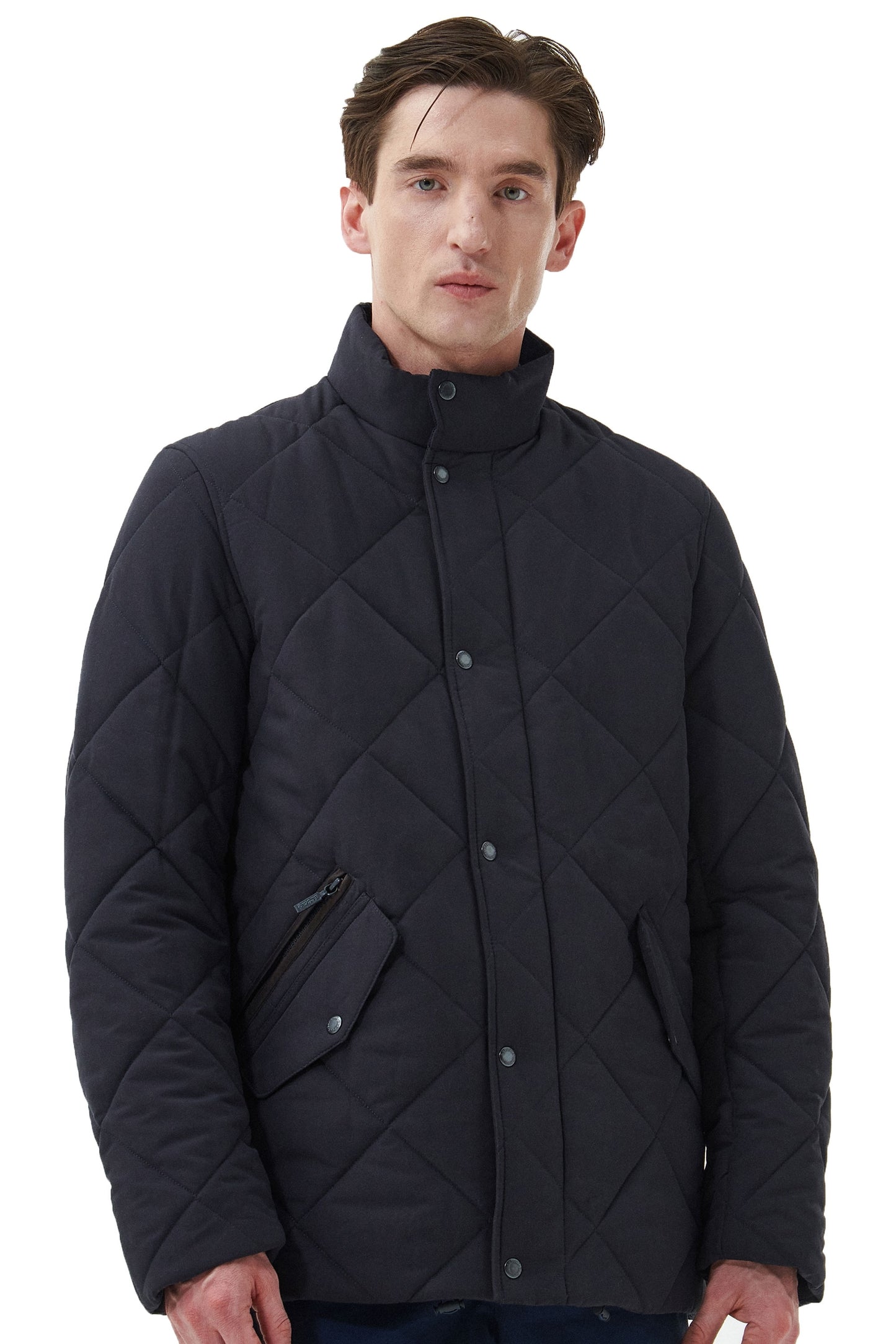 Barbour Winter Chelsea Quilt Jacket Navy