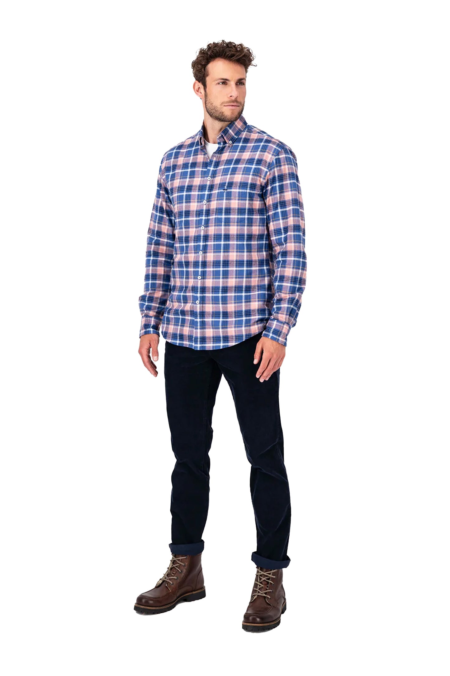 Fynch-Hatton Long Sleeved Shirt Pale Berry