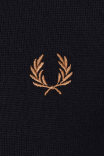 Fred Perry Classic Crew Neck Knitwear Navy Fred Perry