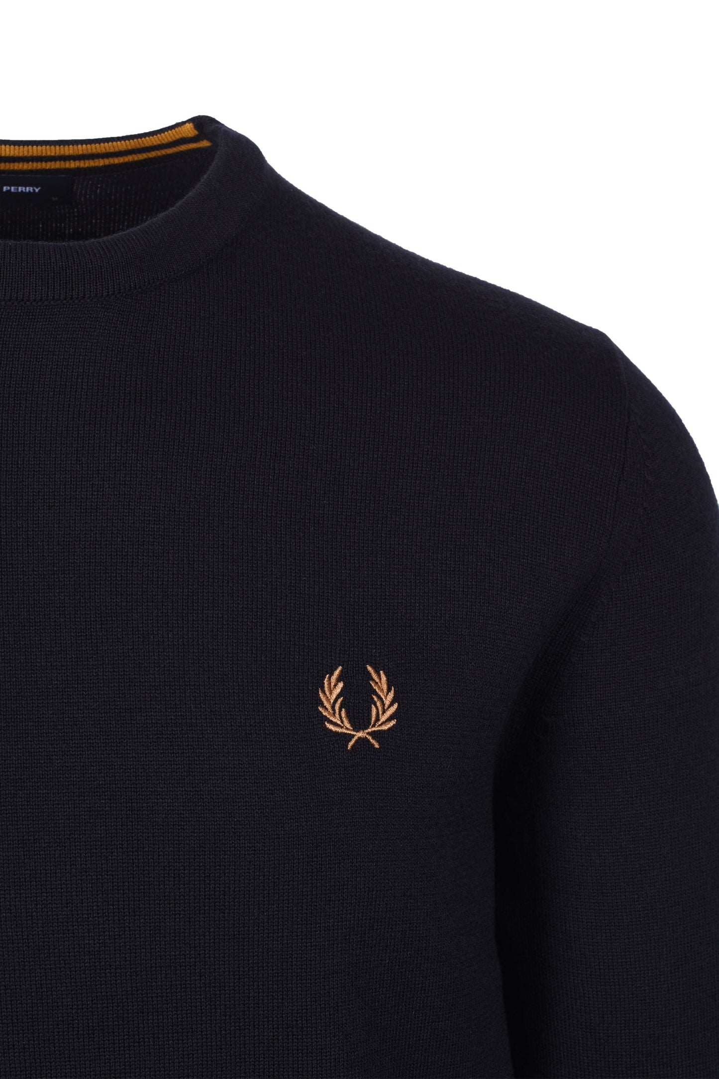 Pull ras du cou classique Fred Perry bleu marine