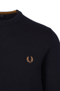 Fred Perry Classic Crew Neck Knitwear Navy Fred Perry