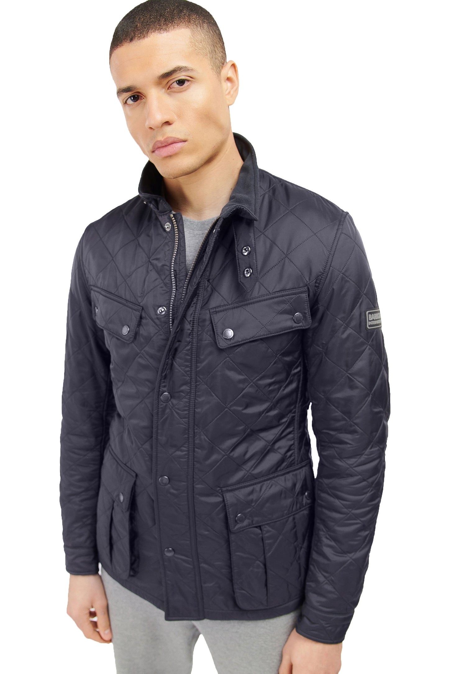 Giacca Barbour International Tourer Ariel Polarquilt blu navy