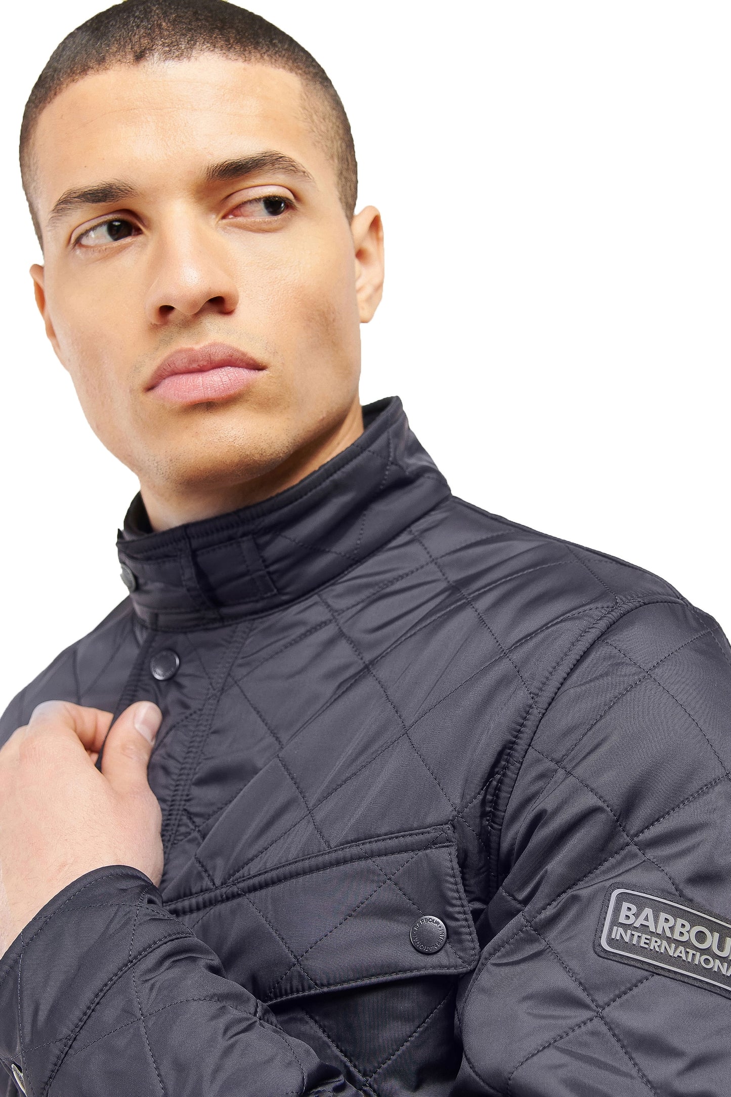 Giacca Barbour International Tourer Ariel Polarquilt blu navy