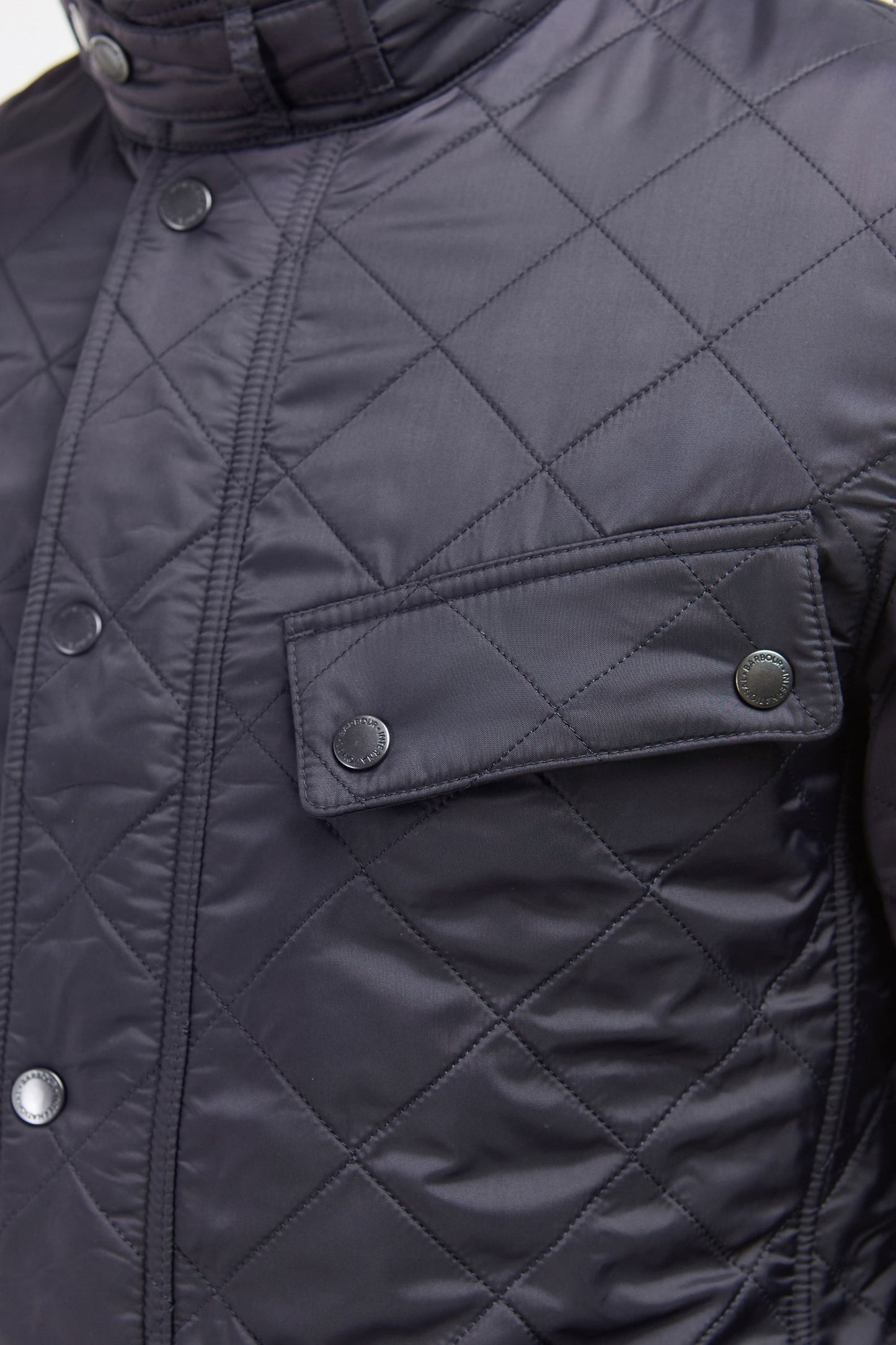 Giacca Barbour International Tourer Ariel Polarquilt blu navy