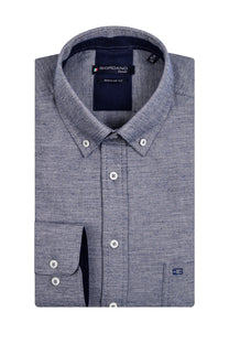 Giordano Ivy Long Sleeve Shirt Blue Giordano