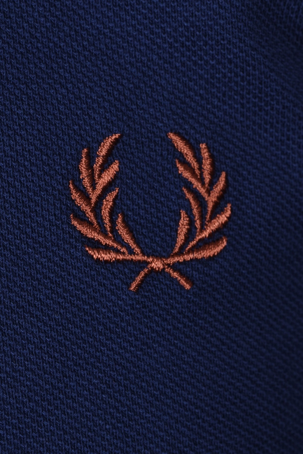 Fred Perry Twin Tipped Polo Shirt French Navy/Ecru/Brown Fred Perry Michael Stewart Menswear  Polo Shirts
