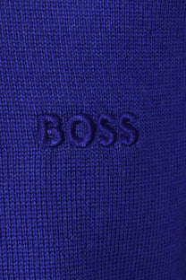 Boss Black Bono-l Long Sleeved Polo Shirt Dark Purple Boss Black