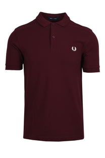 Fred Perry Plain Polo Shirt Oxblood Fred Perry