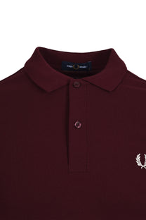 Fred Perry Plain Polo Shirt Oxblood Fred Perry