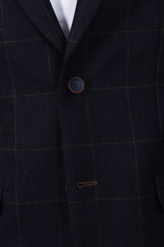 Mazzelli Jacket Navy Overcheck