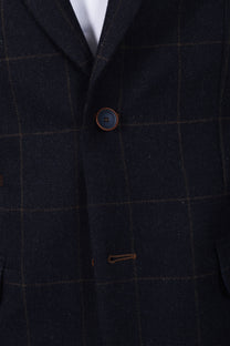 Mazzelli Jacket Navy Overcheck Mazzelli