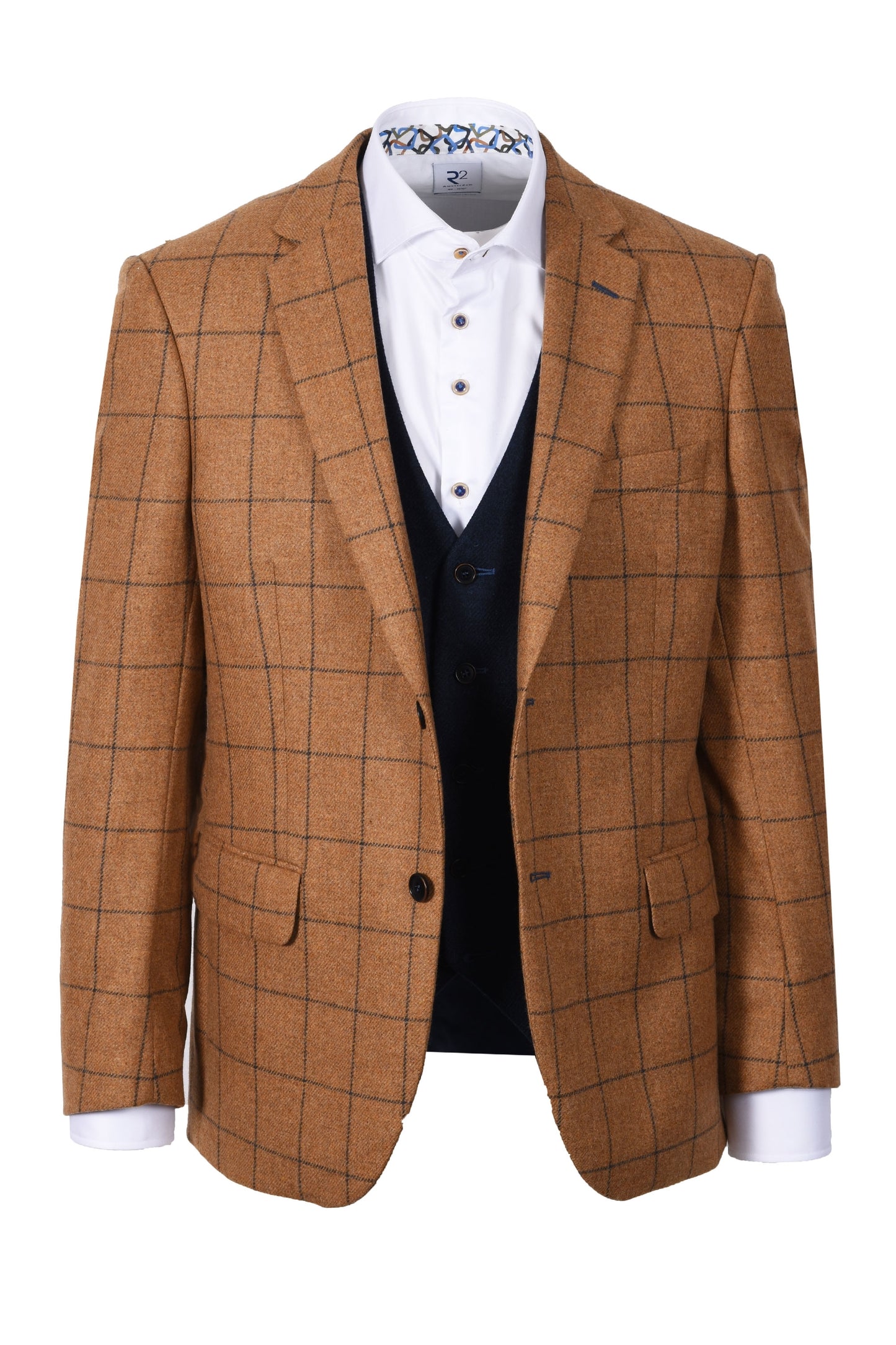 Giacca e cappotto Mazzelli cammello a quadri