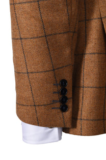 Mazzelli Jacket And Waistcoat Camel Check Mazzelli