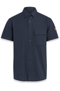 Belstaff Short Sleeve Scale Shirt Dark Ink Belstaff