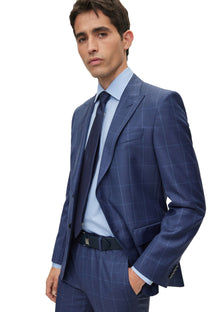 Boss H-huge-2pce-peak -232 Suit Dark Blue BOSS Black