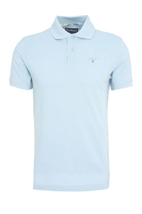 Barbour Tartan Pique Polo Niagara Mist Barbour