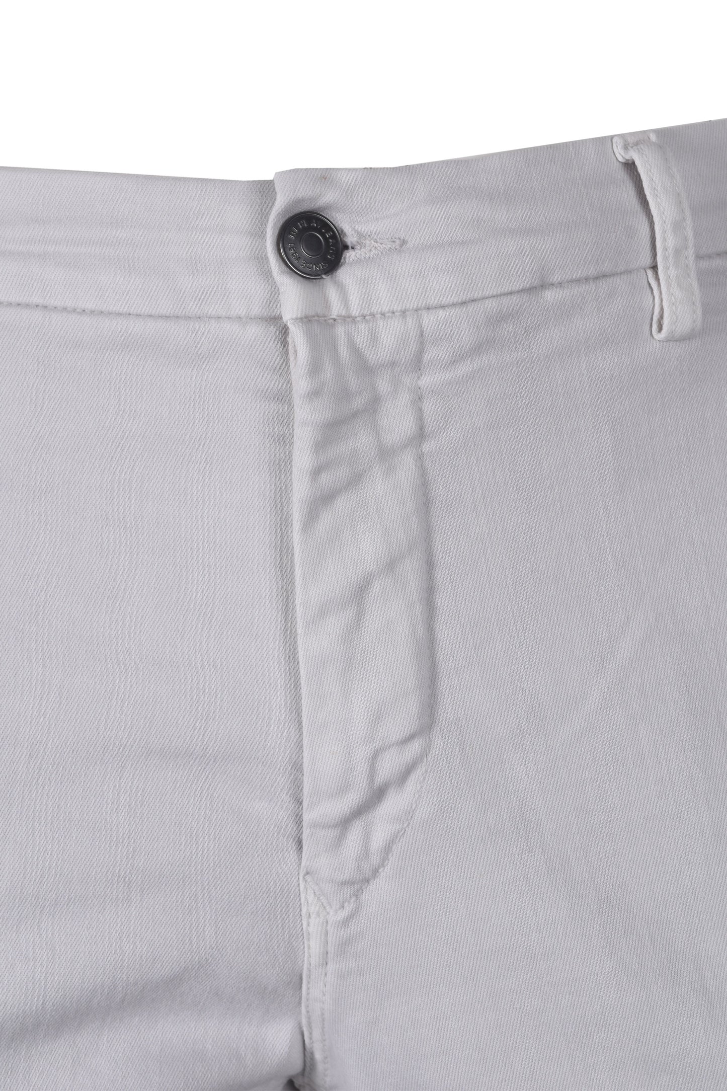Pantalon en coton Replay Benni Crème