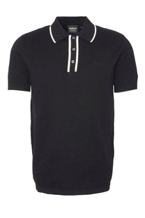Barbour International Newgate Knitted Polo Black Barbour International
