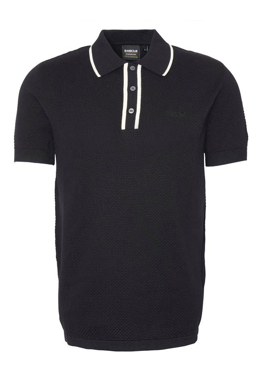 Barbour International Newgate Knitted Polo Black