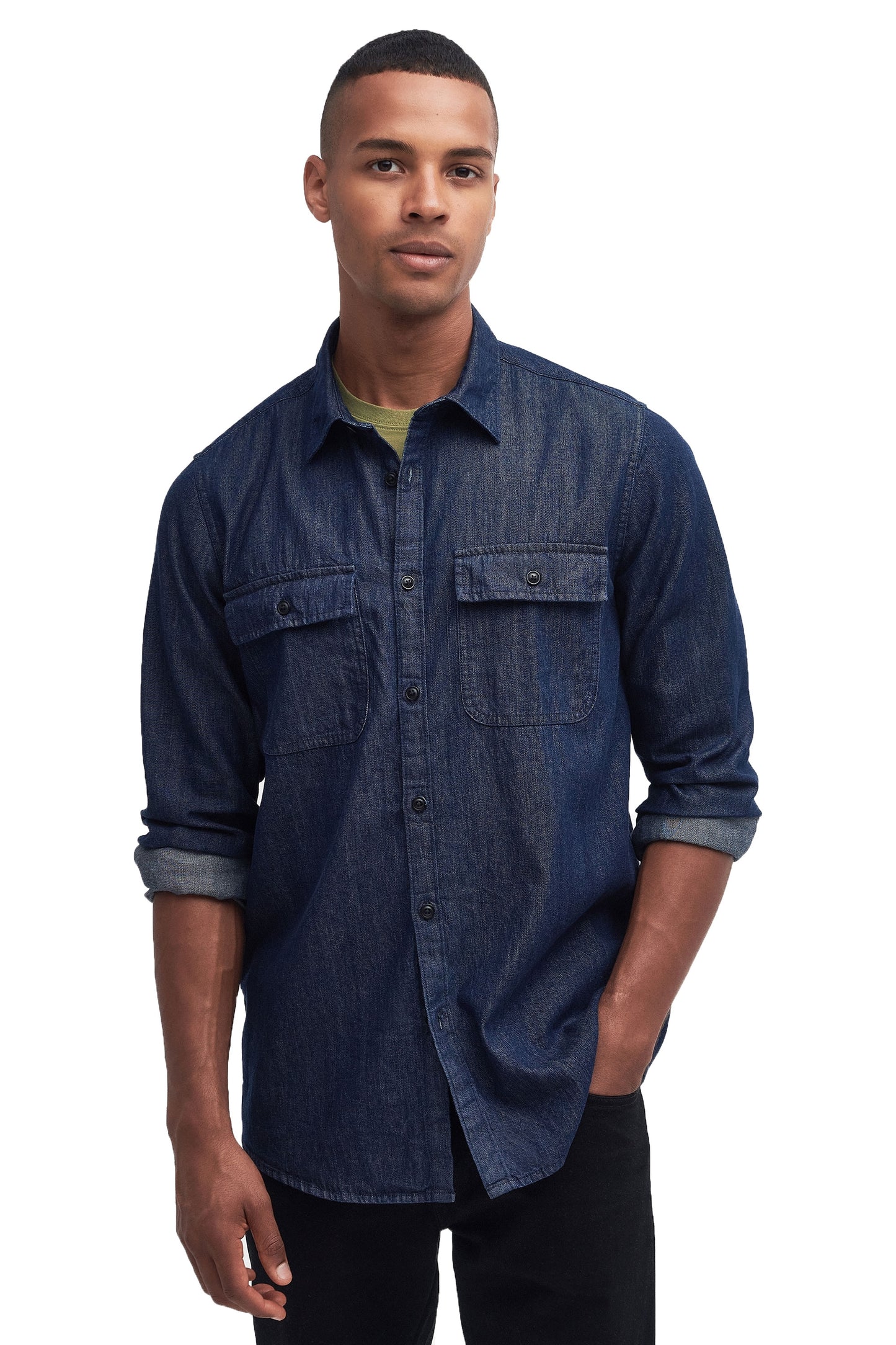 Camicia in denim Barbour International Dalston Chambray