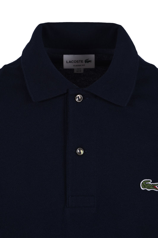 Polo en coton piqué Lacoste L.12.12 bleu marine