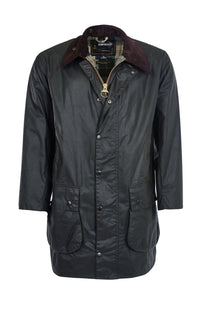 Barbour Border Wax Jacket Sage Barbour