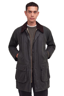 Barbour Border Wax Jacket Sage Barbour