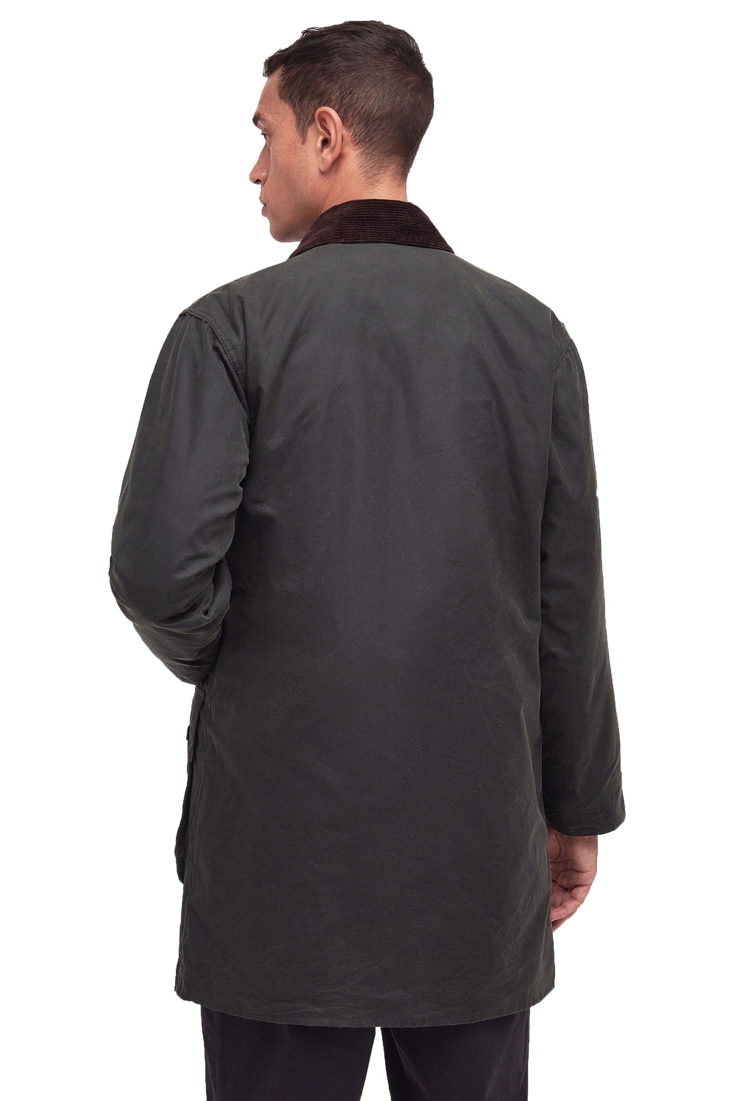 Barbour Border Wax Jacket Sage
