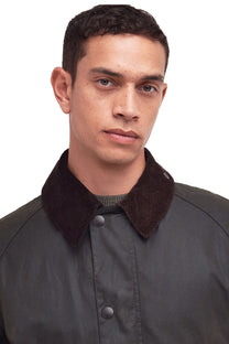 Barbour Border Wax Jacket Sage Barbour