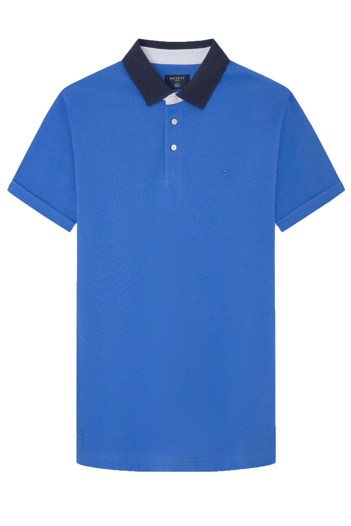 Polo Hackett Selvedge Placket Bleu Français