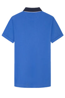 Hackett Selvedge Placket Polo French Blue Hackett