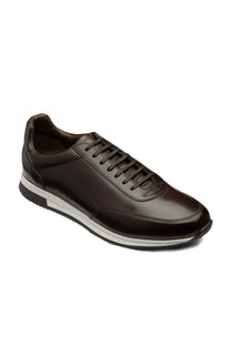 Loake Bannister Trainer Dark Brown Loake