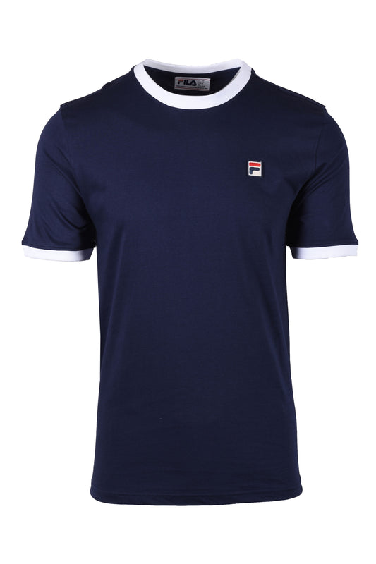 Fila Vintage Marconi Essential Ringer Tee blu navy/bianco