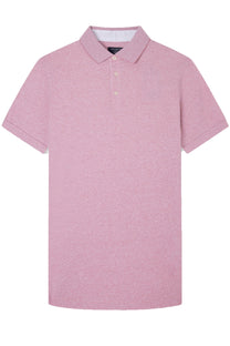 Hackett Cotton Linen Filafil Polo Shirt Pink Hackett