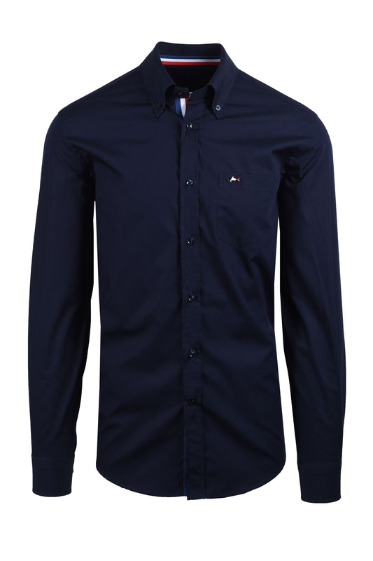 Paul And Shark Button Down Collar Cotton Shirt Navy