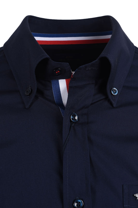 Paul And Shark Button Down Collar Cotton Shirt Navy