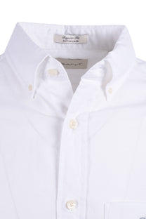 Gant Reg Cotton Linen Long Sleeve Shirt White Gant