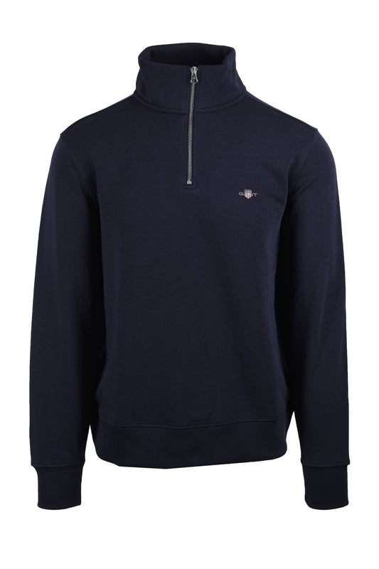 Gant Reg Shield Half Zip Sweat Evening Blue