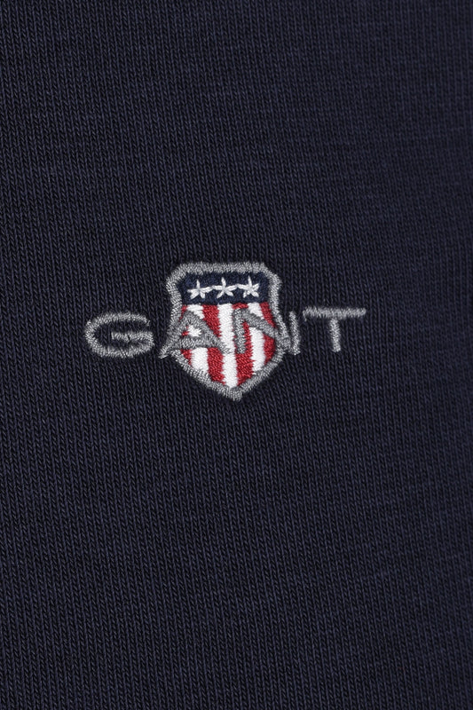 Gant Reg Shield Half Zip Sweat Evening Blue