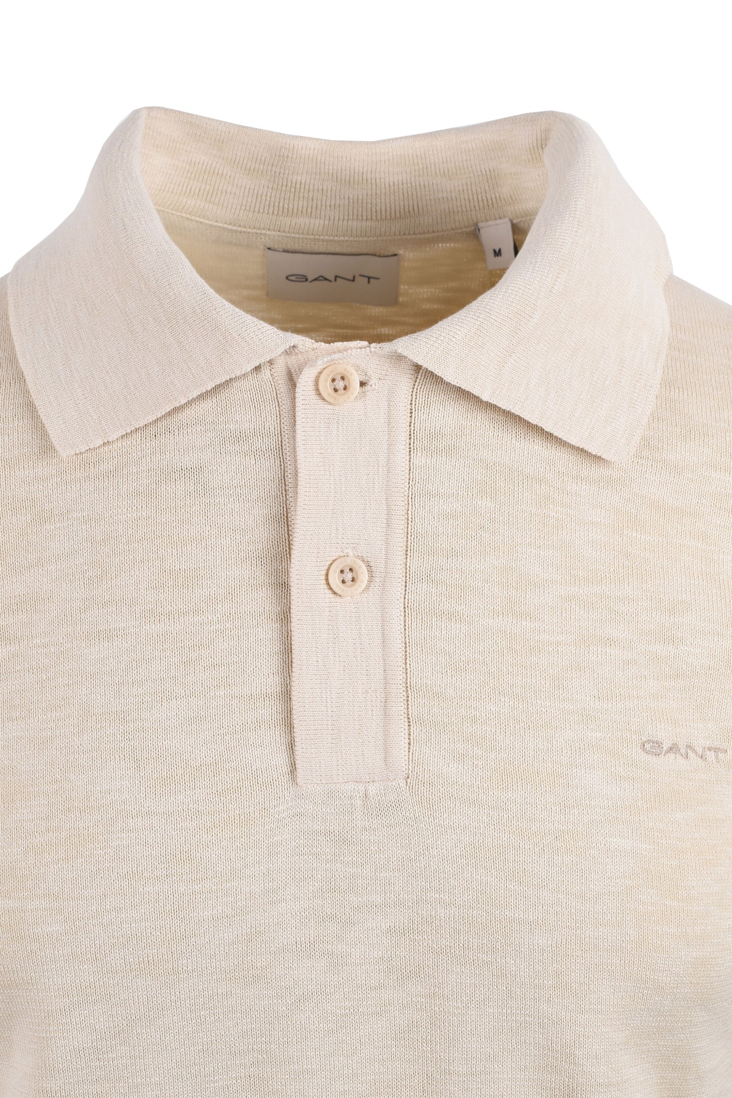 Polo a maniche corte Gant Cotton Flame Silky Beige