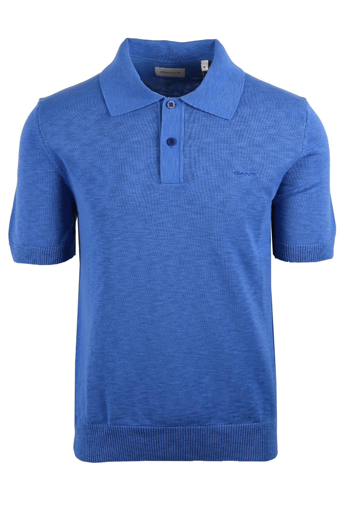 Gant Cotton Flamme Short Sleeve Polo Rich Blue