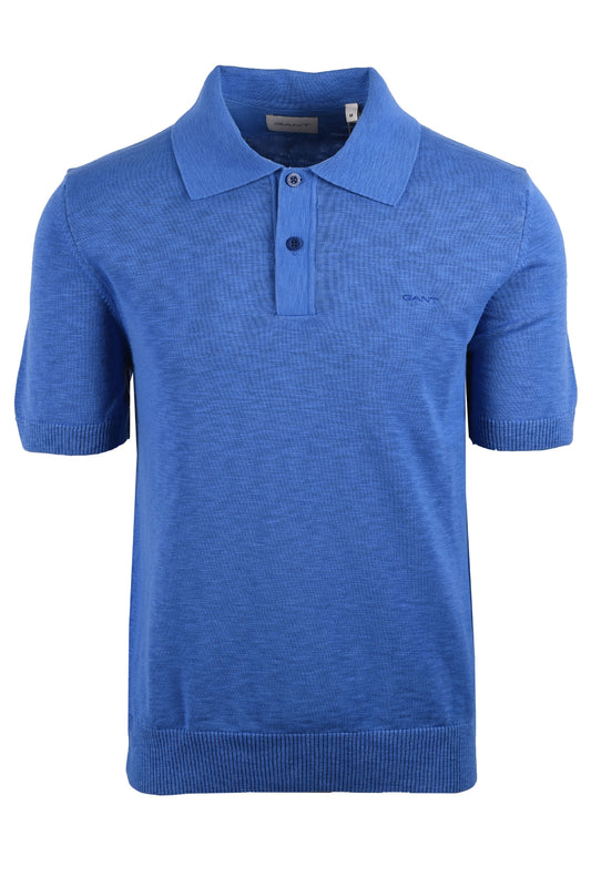 Polo a maniche corte Gant Cotton Flamme Blu intenso