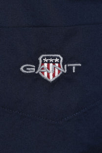 Gant Reg Poplin Short Sleeve Shirt Marine Gant