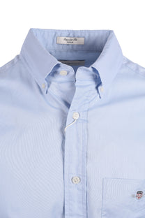 Gant Reg Poplin Short Sleeve Shirt Light Blue Gant