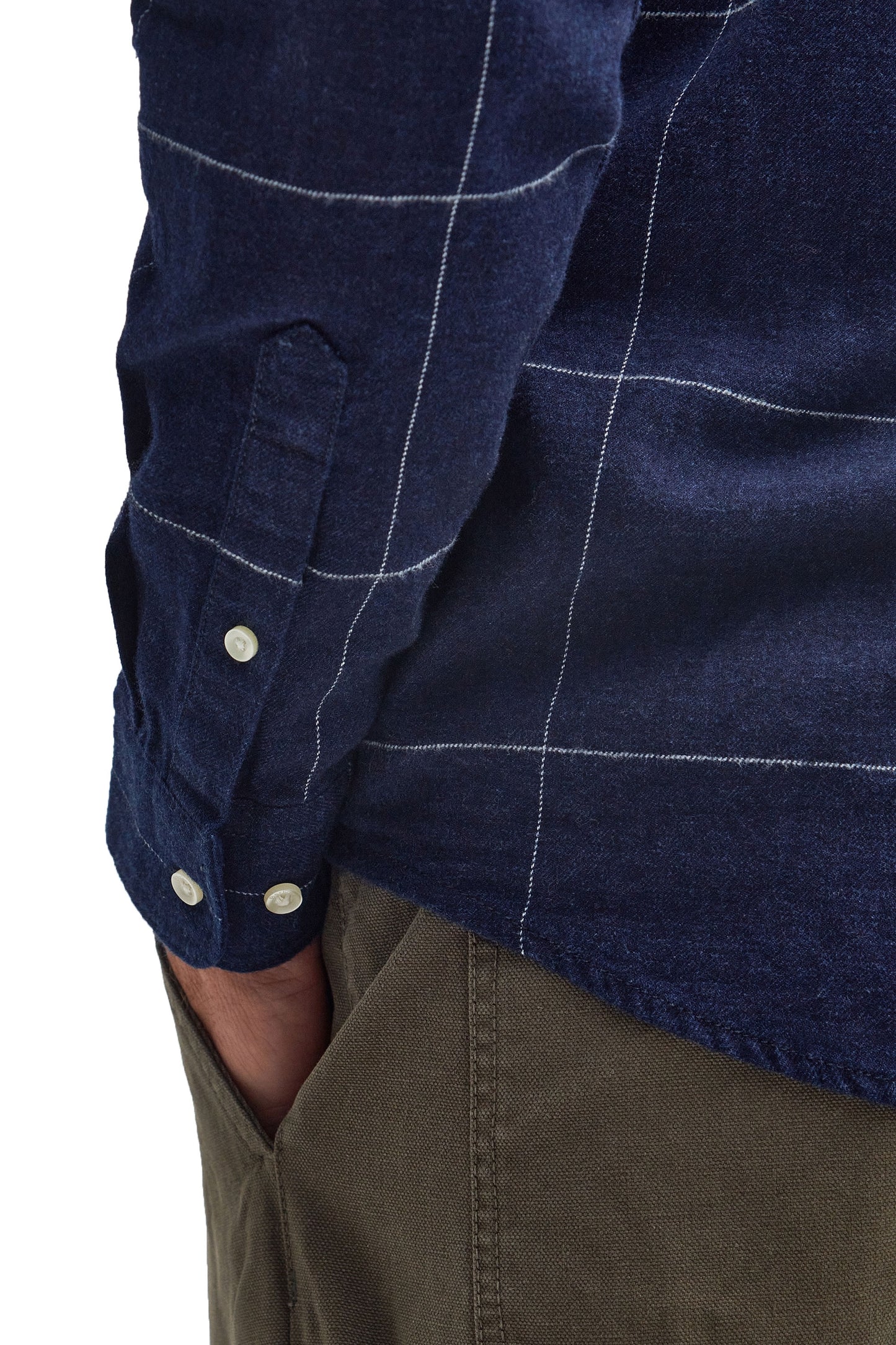 Camicia Barbour Brindle Indaco