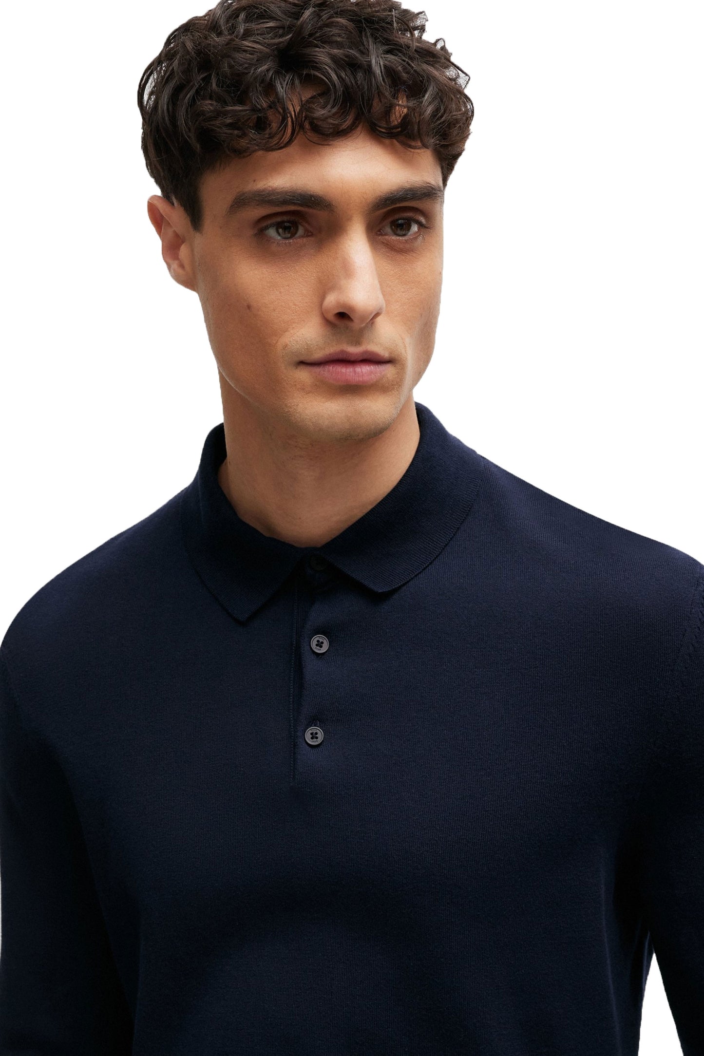 Boss Gemello Polo in maglia blu scuro