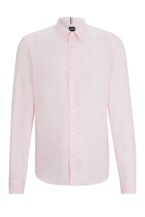 Boss S-liam-s-bd-c1-242 Long Sleeved Shirt Light Pastel Pink Boss Black