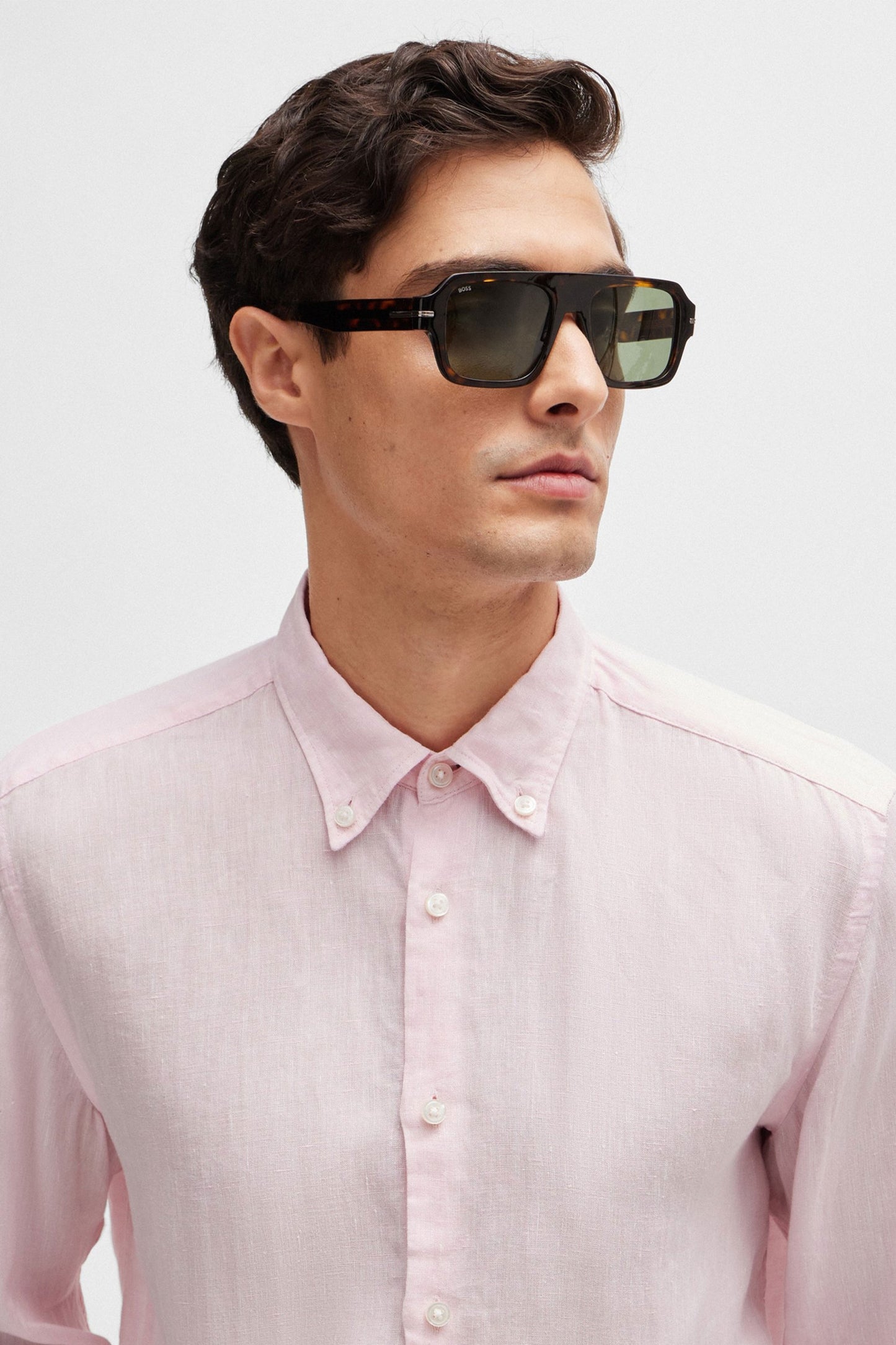Boss S-liam-s-bd-c1-242 Camicia a maniche lunghe rosa pastello chiaro
