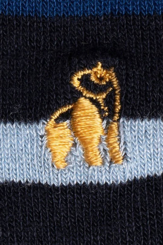 Calzini Swole Panda Bamboo a righe multiple nere